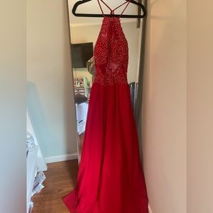 Red prom dress